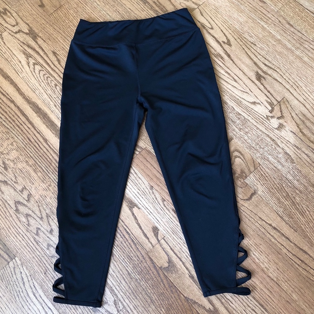 ZELLA Girls Cropped Leggings Black XL